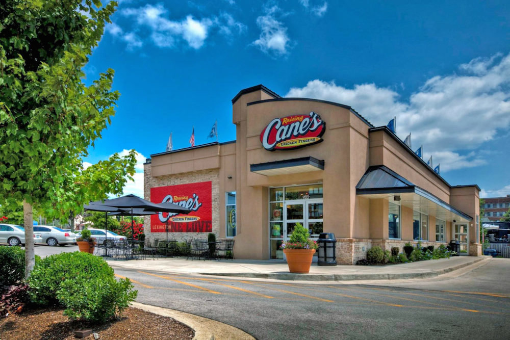 A Raising Cane’s restaurant in Lexington, Kentucky, is among nearly 500 locations in operation.